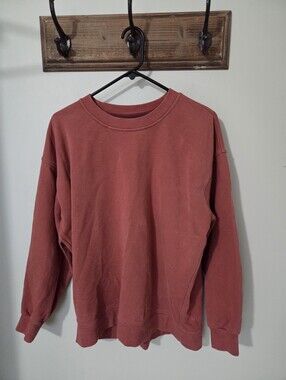 Lululemon Perfectly Oversized Crew Neck Sweatshirt Size 8 Red